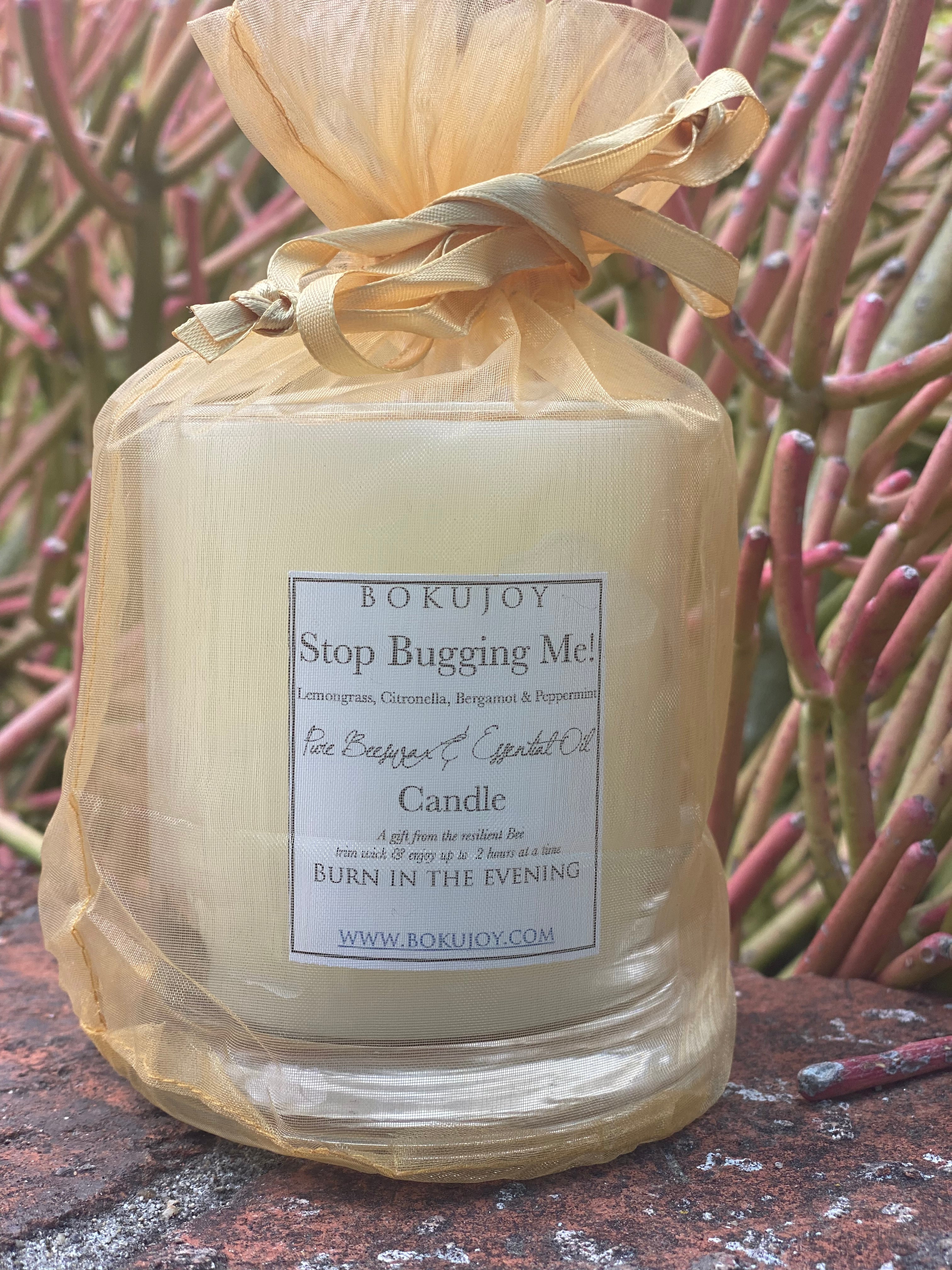 Stop Bugging Me Beeswax Candle