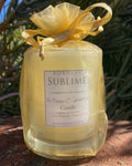 Aromatherapy Beeswax Candles in a Footed Glass